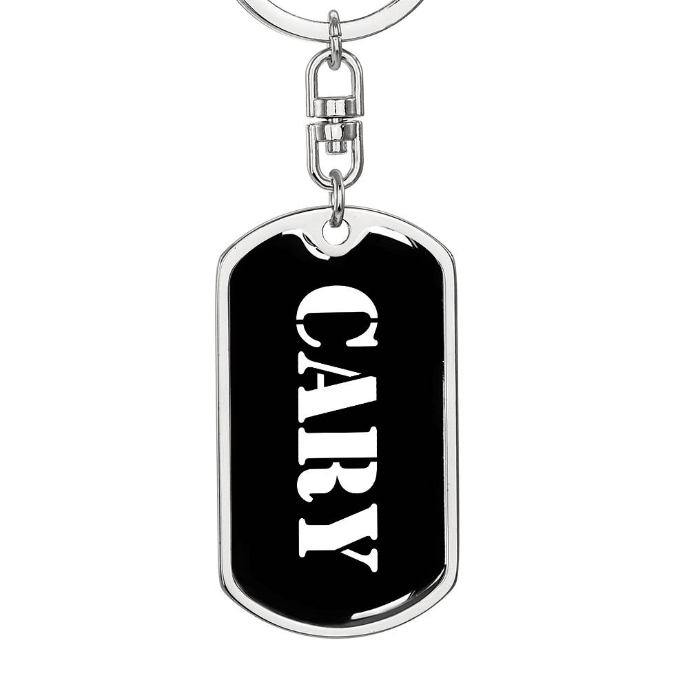 Cary v2 - Luxury Dog Tag Keychain