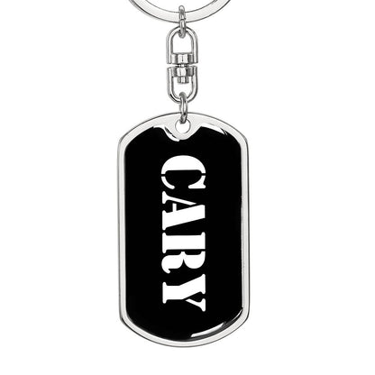 Cary v2 - Luxury Dog Tag Keychain
