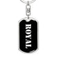 Royal v3 - Luxury Dog Tag Keychain