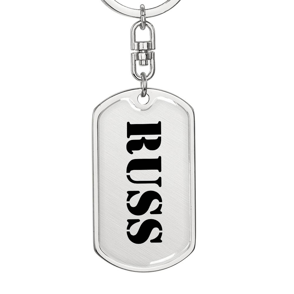 Russ - Luxury Dog Tag Keychain