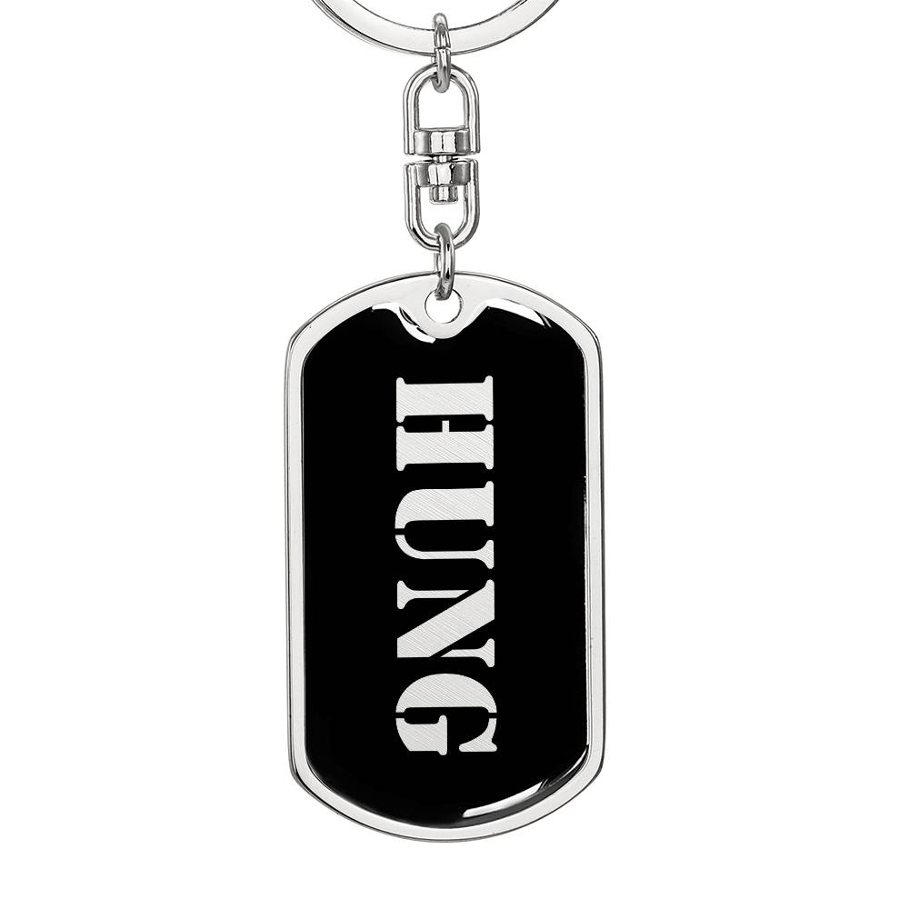 Hung v2 - Luxury Dog Tag Keychain