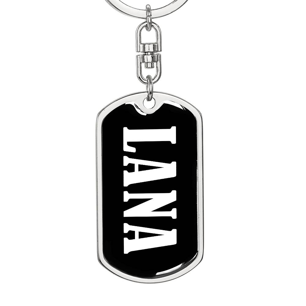 Lana v03 - Luxury Dog Tag Keychain