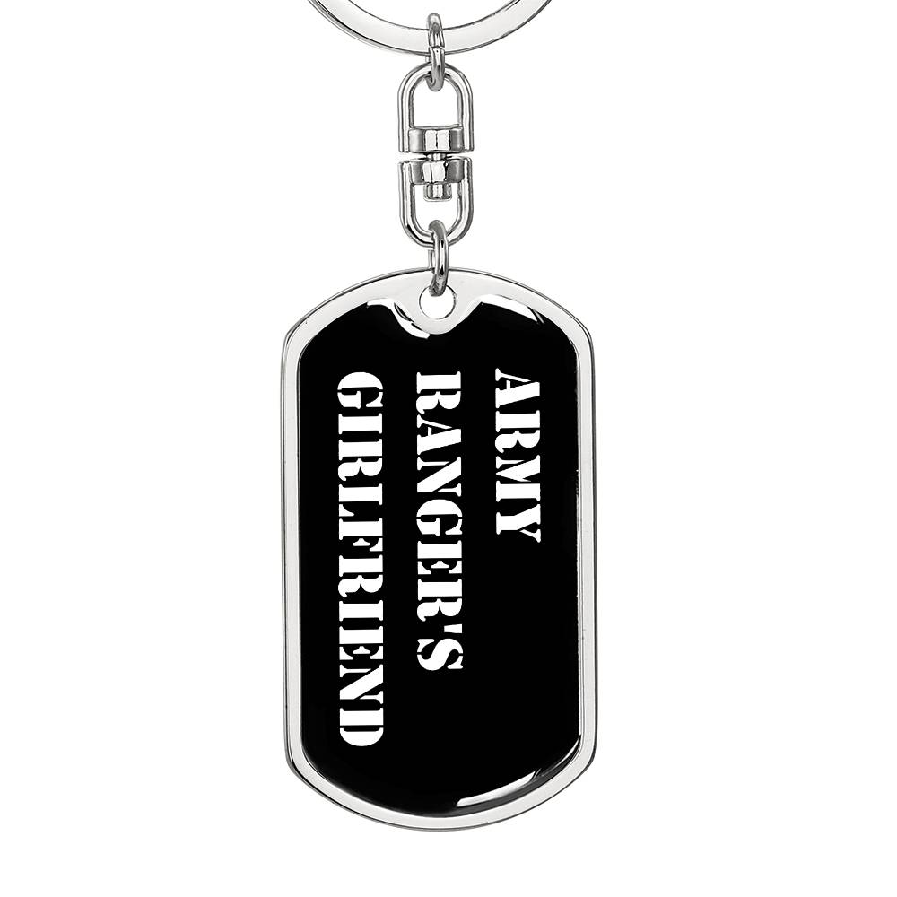 Army Ranger's Girlfriend v3 - Luxury Dog Tag Keychain
