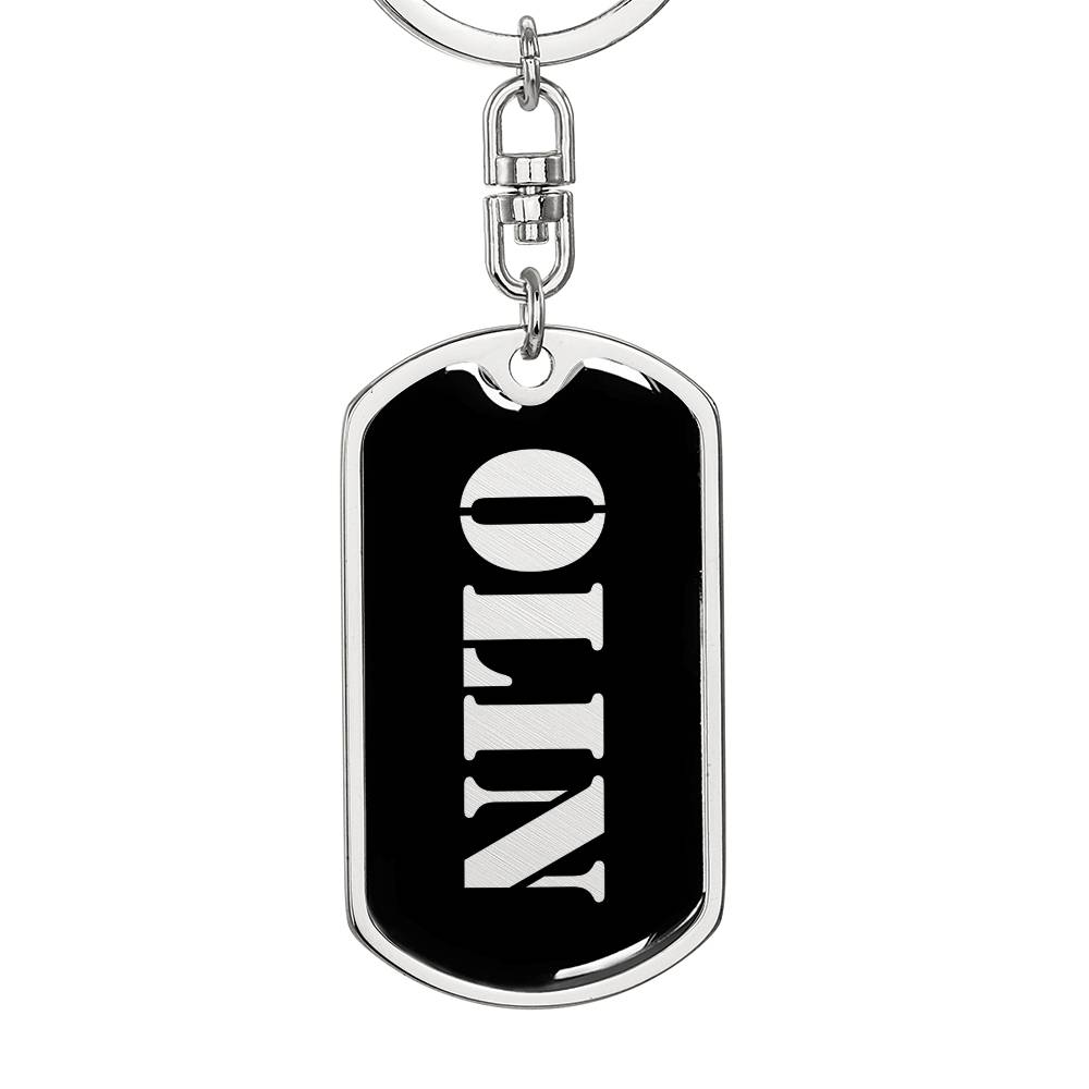 Olin v2 - Luxury Dog Tag Keychain