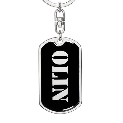 Olin v2 - Luxury Dog Tag Keychain