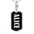 Alice v01w - Luxury Dog Tag Keychain