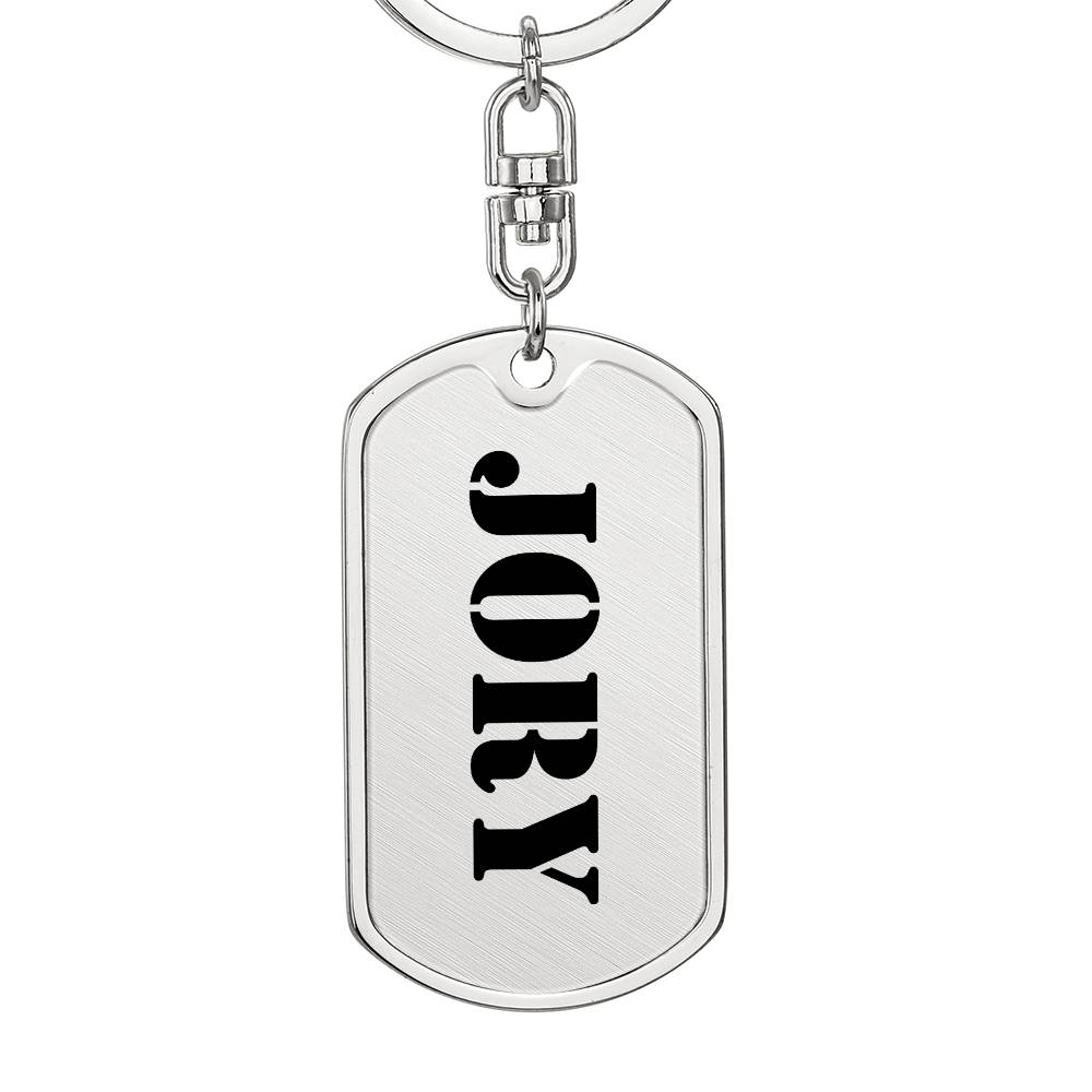 Jory - Luxury Dog Tag Keychain