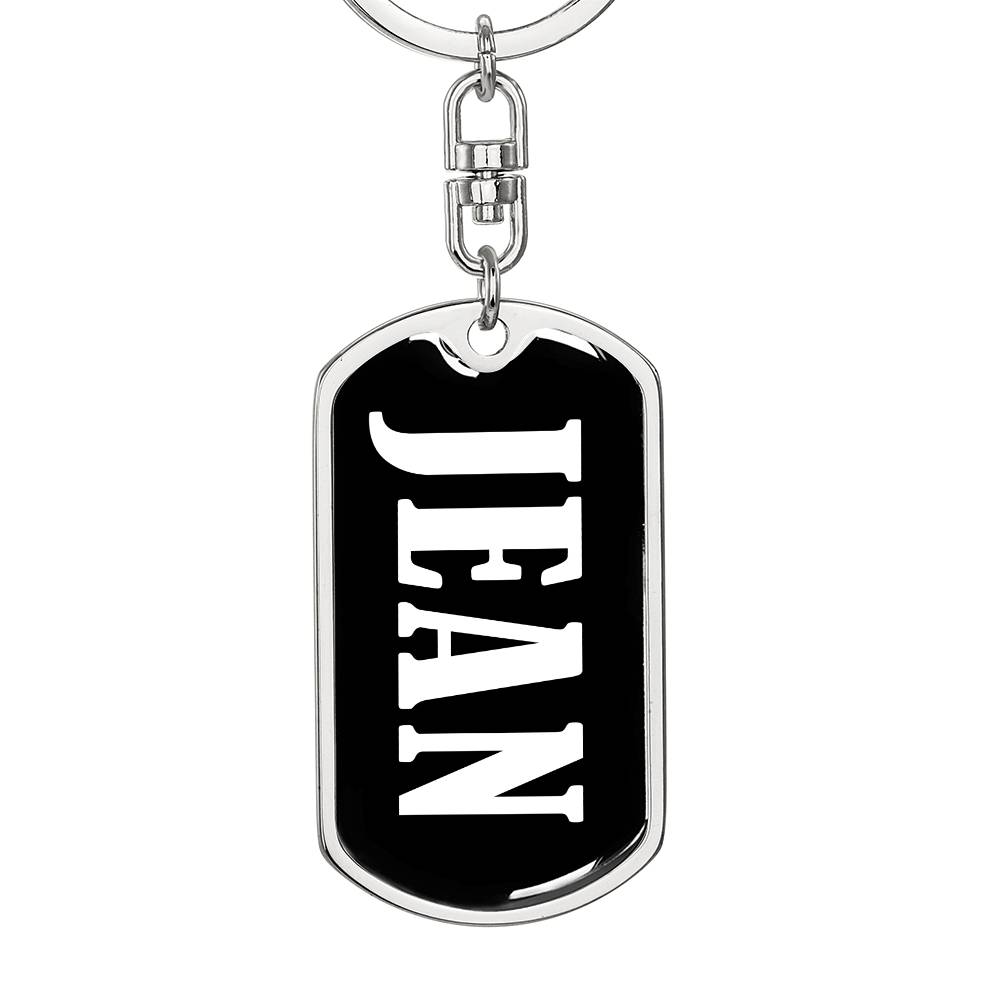 Jean v01w - Luxury Dog Tag Keychain