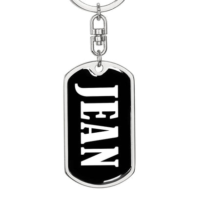 Jean v01w - Luxury Dog Tag Keychain