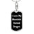 Love My Mountain Horned Dragon v3 - Luxury Dog Tag Keychain