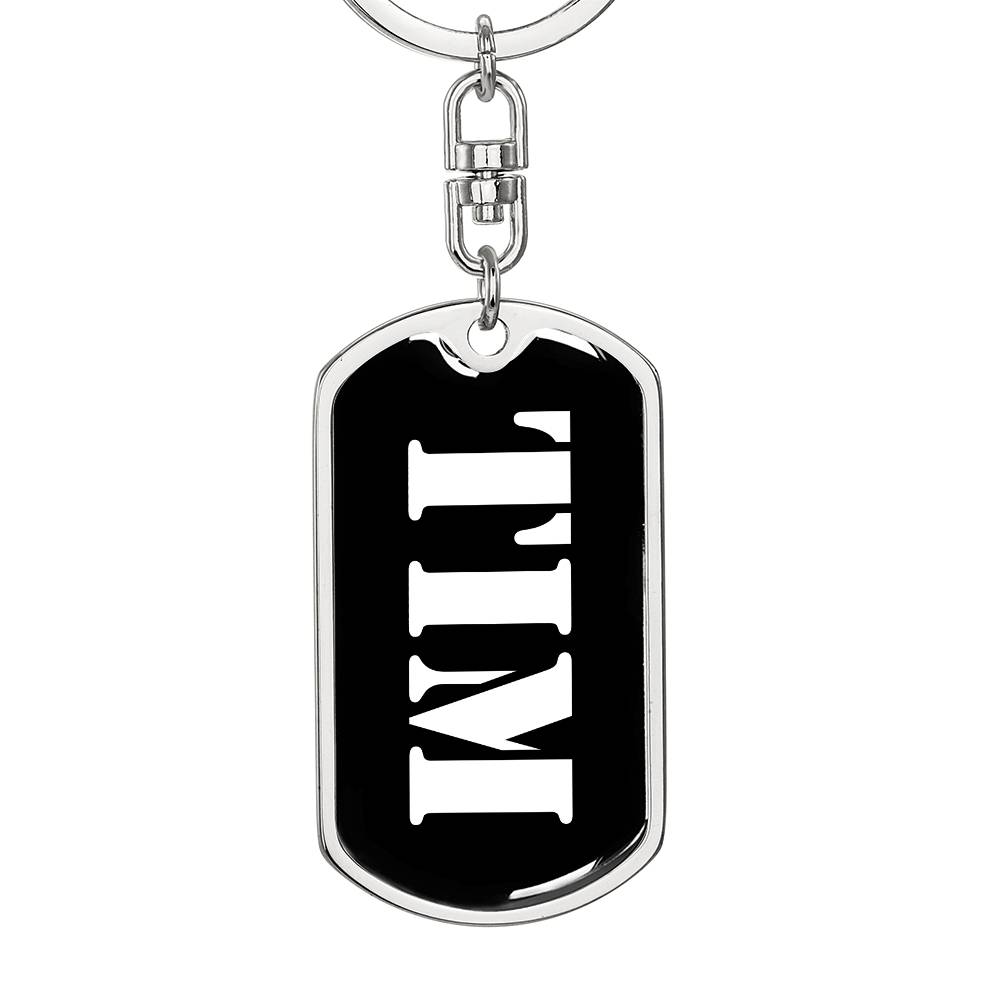 Tim v2 - Luxury Dog Tag Keychain