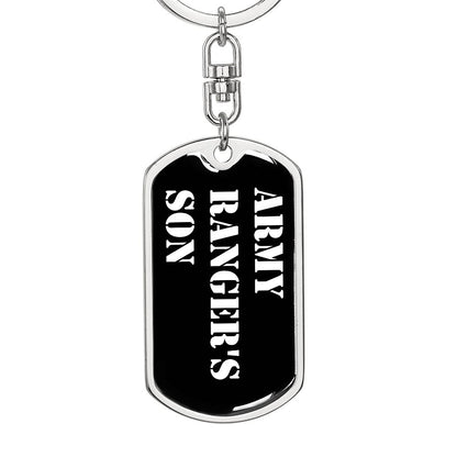 Army Ranger's Son v3 - Luxury Dog Tag Keychain