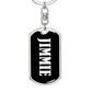 Jimmie v03 - Luxury Dog Tag Keychain