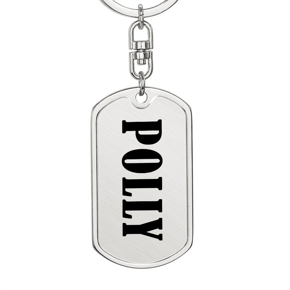 Polly v01 - Luxury Dog Tag Keychain