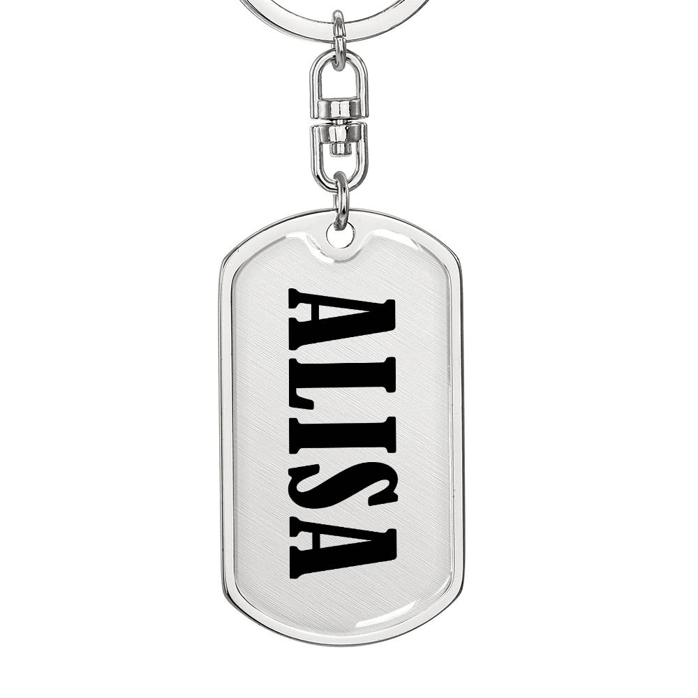 Alisa v01 - Luxury Dog Tag Keychain