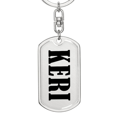 Keri v01 - Luxury Dog Tag Keychain