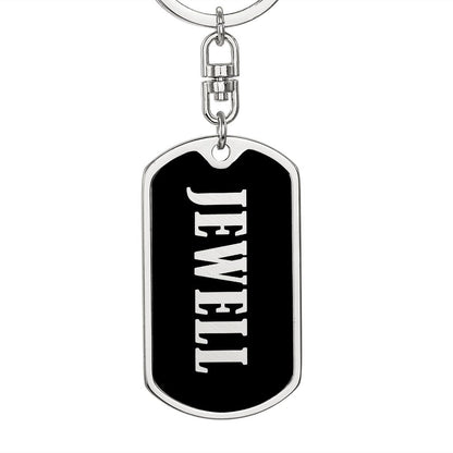 Jewell v02 - Luxury Dog Tag Keychain