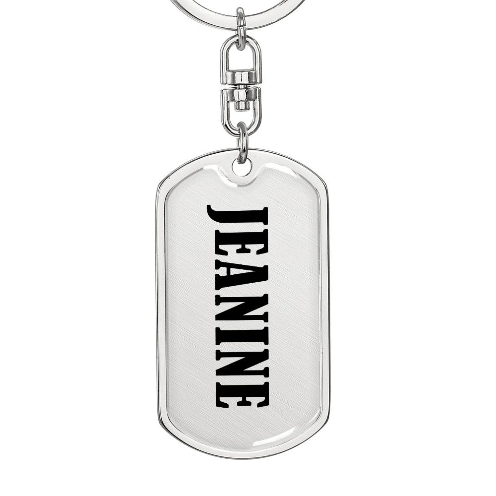 Jeanine v01 - Luxury Dog Tag Keychain