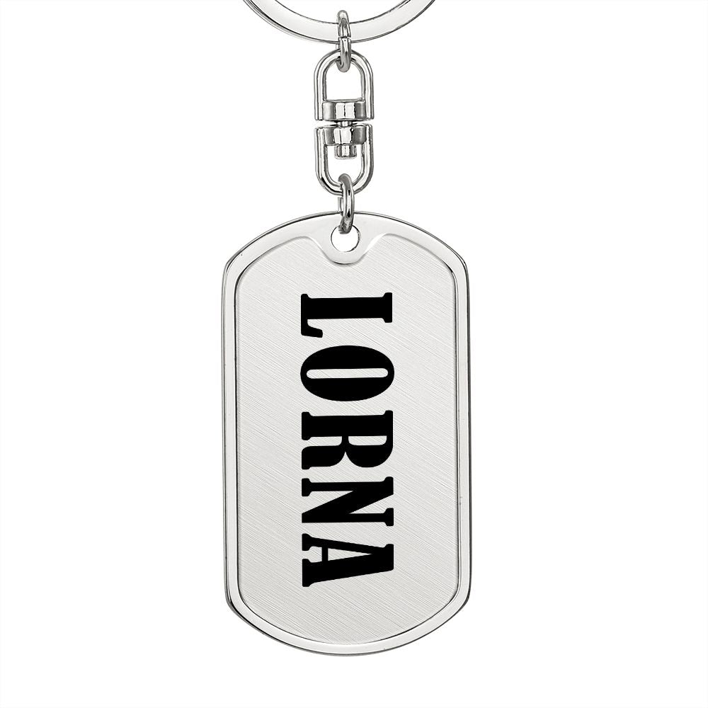 Lorna v01 - Luxury Dog Tag Keychain
