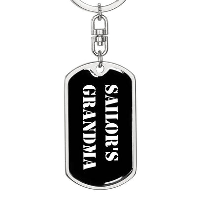 Sailor's Grandma v3 - Luxury Dog Tag Keychain