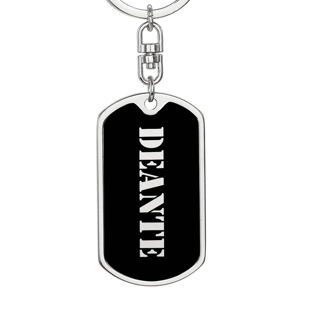 Deante v2 - Luxury Dog Tag Keychain