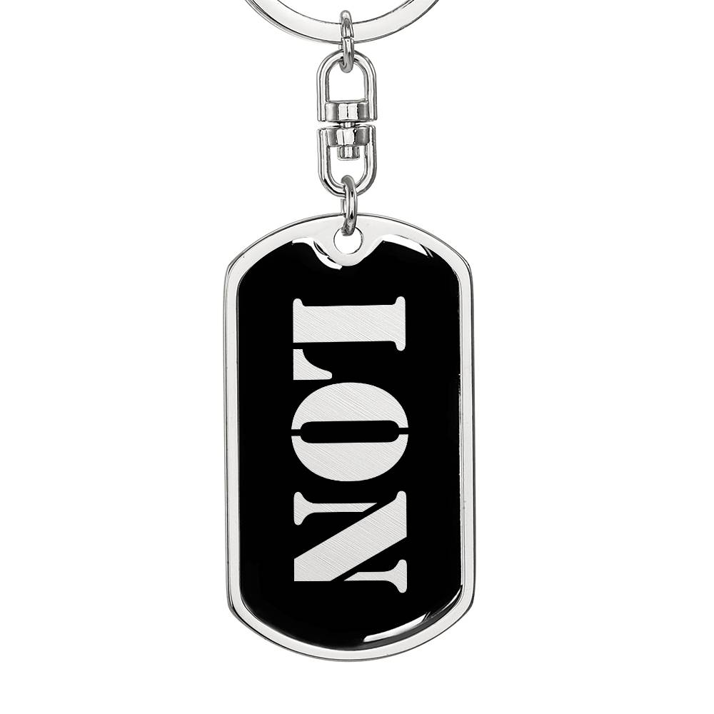 Lon v2 - Luxury Dog Tag Keychain