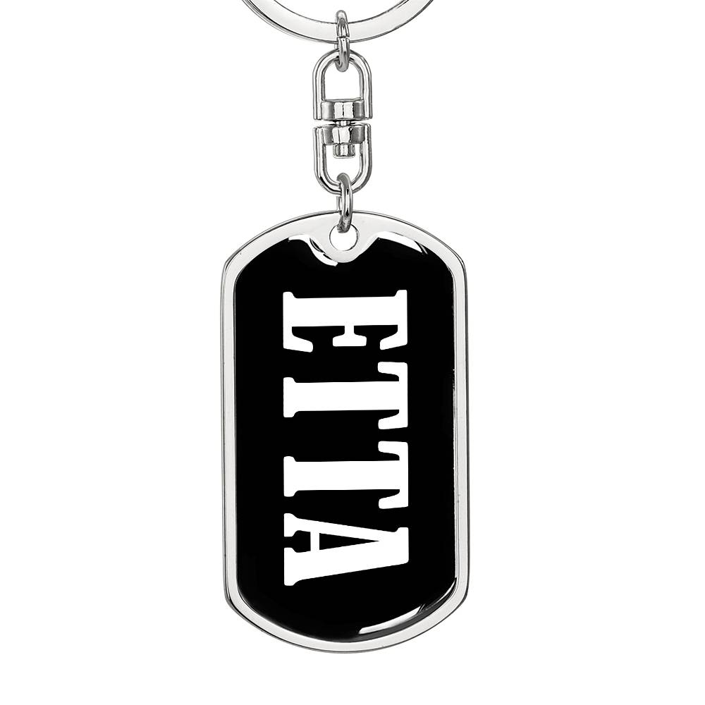 Etta v03 - Luxury Dog Tag Keychain