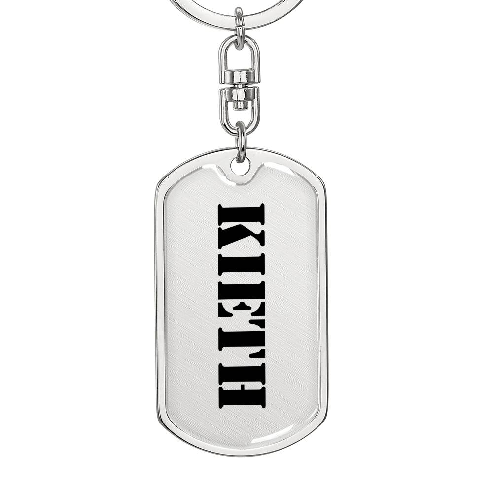 Kieth - Luxury Dog Tag Keychain