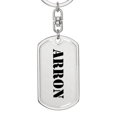 Arron - Luxury Dog Tag Keychain
