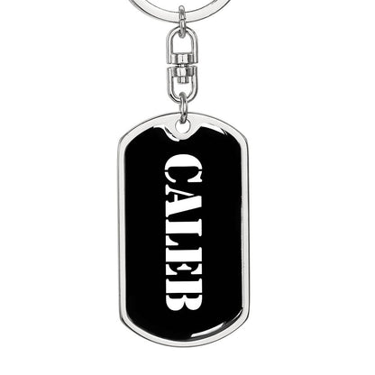 Caleb v2 - Luxury Dog Tag Keychain