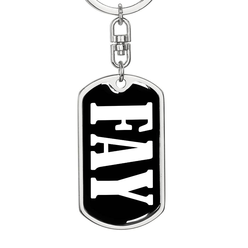 Fay v03 - Luxury Dog Tag Keychain