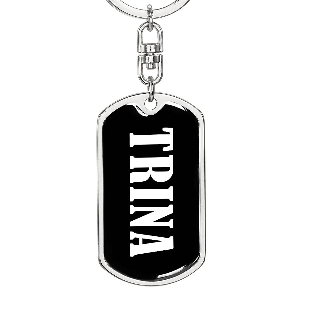 Trina v03 - Luxury Dog Tag Keychain