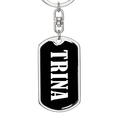 Trina v03 - Luxury Dog Tag Keychain