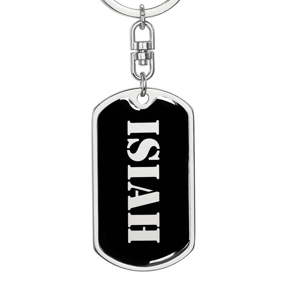 Isiah v2 - Luxury Dog Tag Keychain