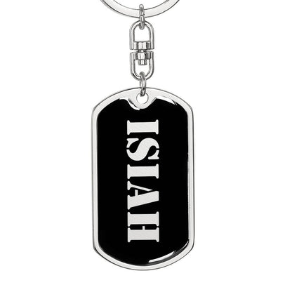 Isiah v2 - Luxury Dog Tag Keychain