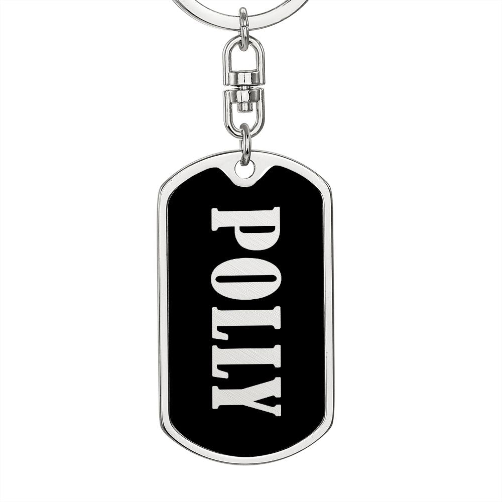 Polly v02 - Luxury Dog Tag Keychain
