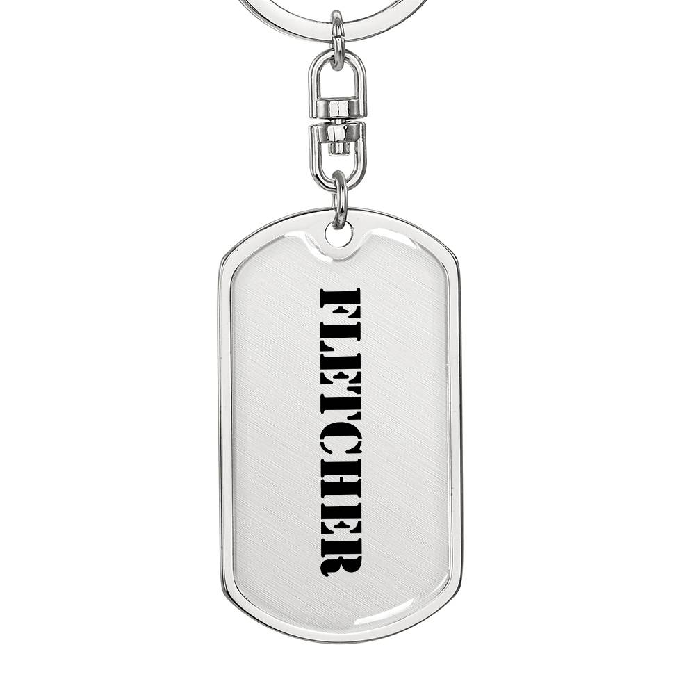 Fletcher - Luxury Dog Tag Keychain