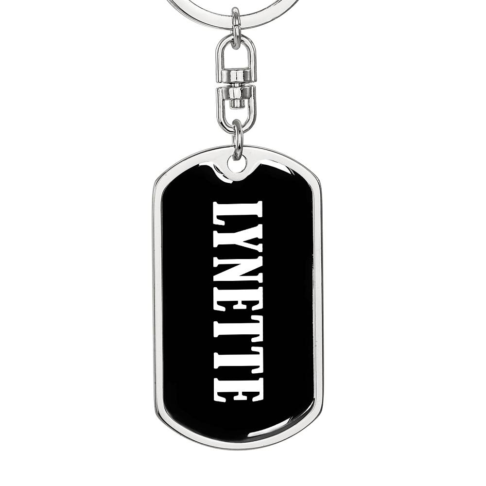 Lynette v03 - Luxury Dog Tag Keychain