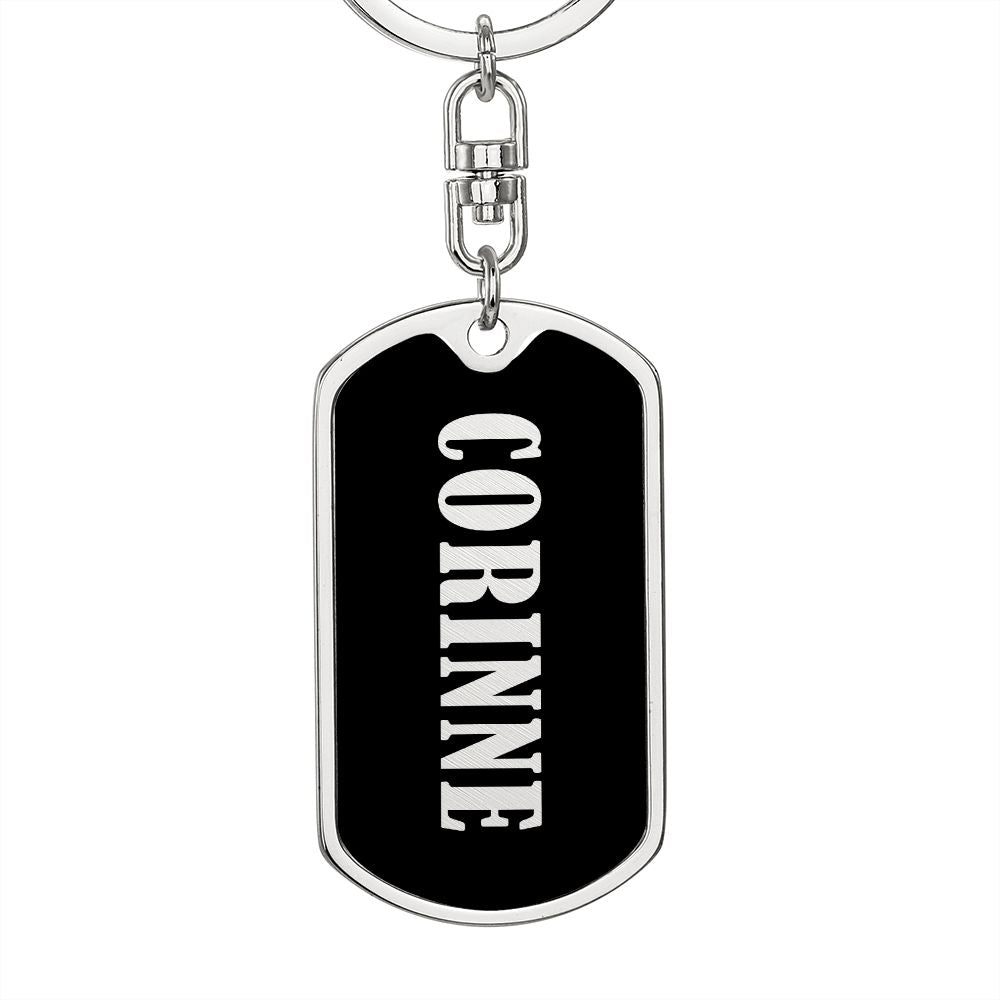 Corinne v02 - Luxury Dog Tag Keychain