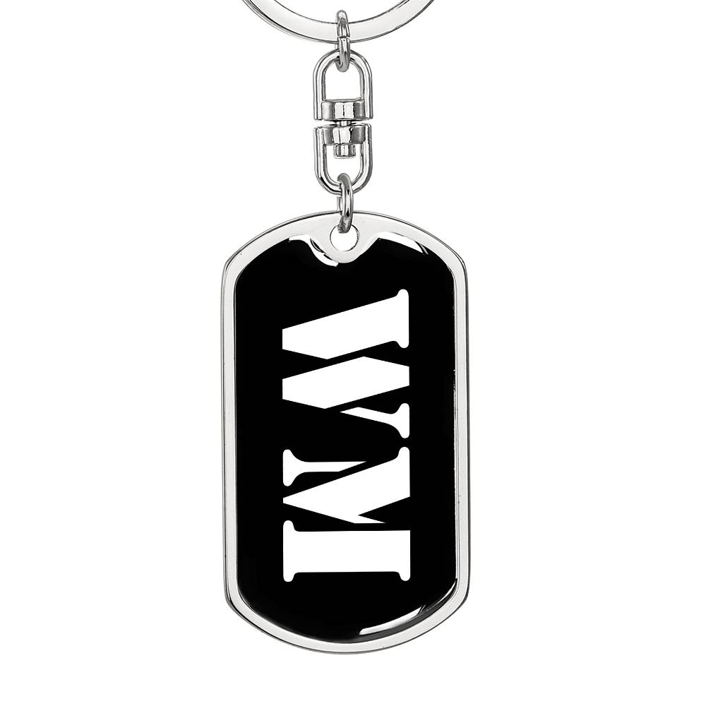 Wm v2 - Luxury Dog Tag Keychain