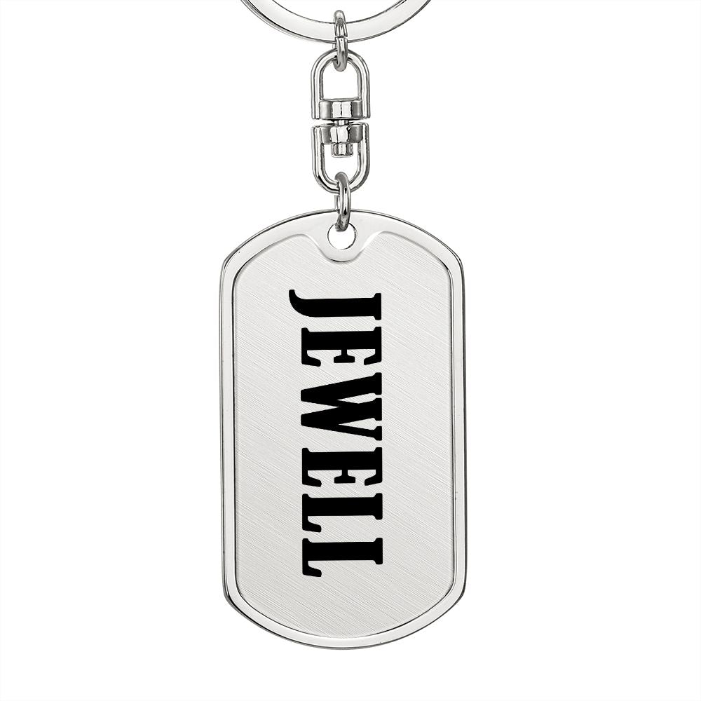 Jewell v01 - Luxury Dog Tag Keychain