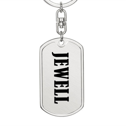 Jewell v01 - Luxury Dog Tag Keychain