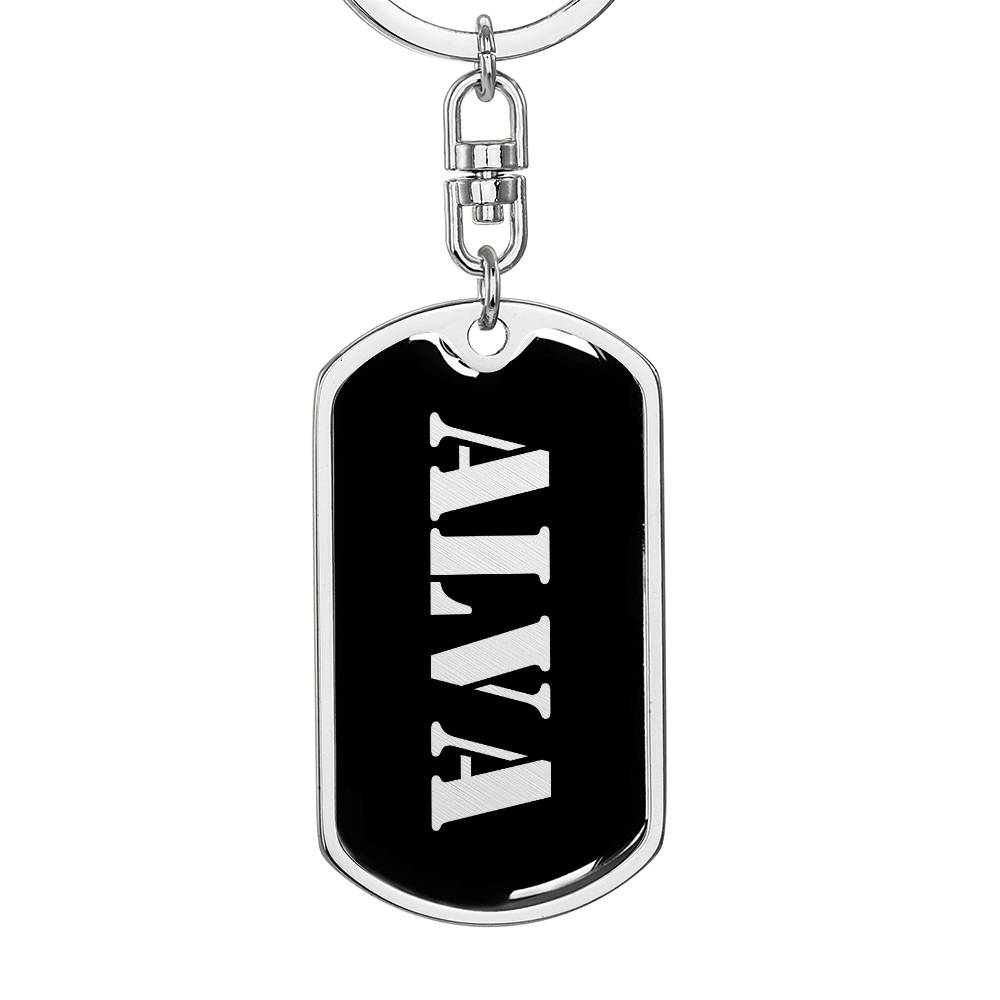 Alva v2 - Luxury Dog Tag Keychain