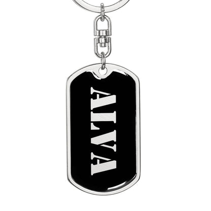 Alva v2 - Luxury Dog Tag Keychain