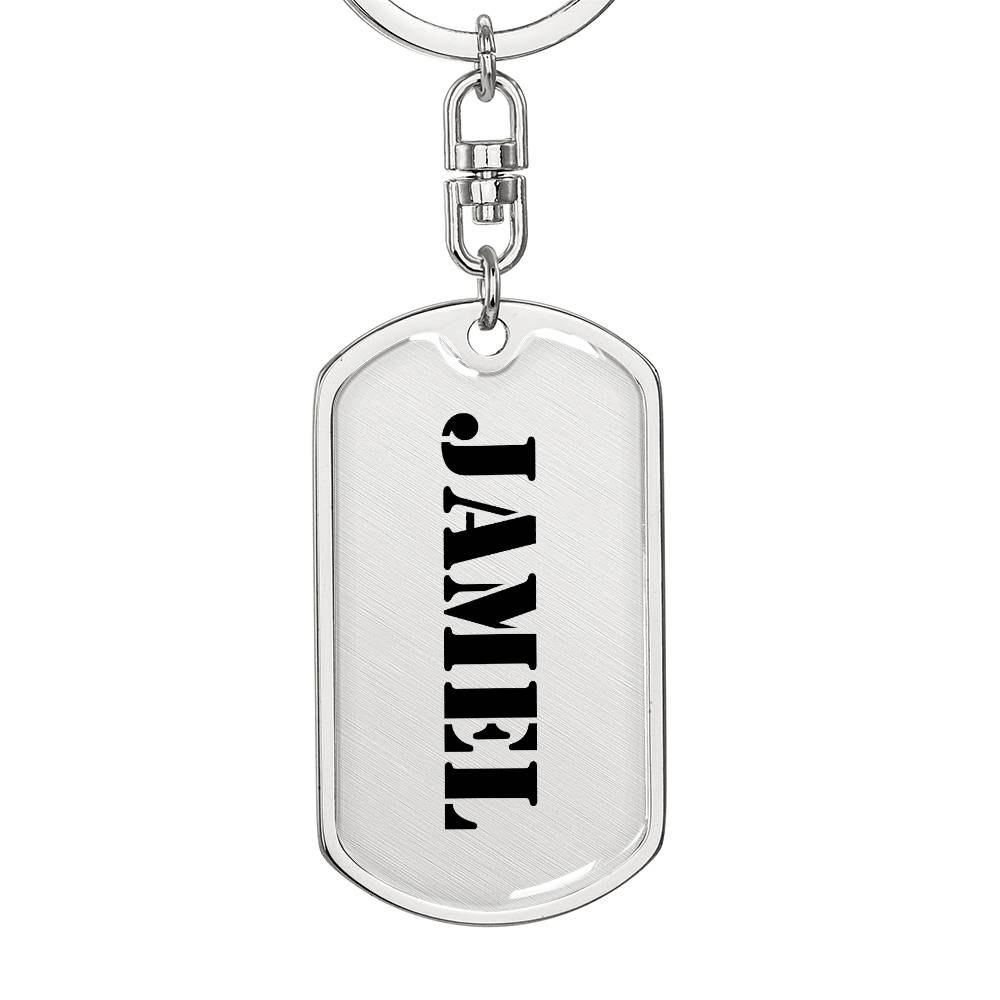 Jamel - Luxury Dog Tag Keychain