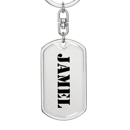 Jamel - Luxury Dog Tag Keychain