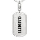 Claudette v01 - Luxury Dog Tag Keychain