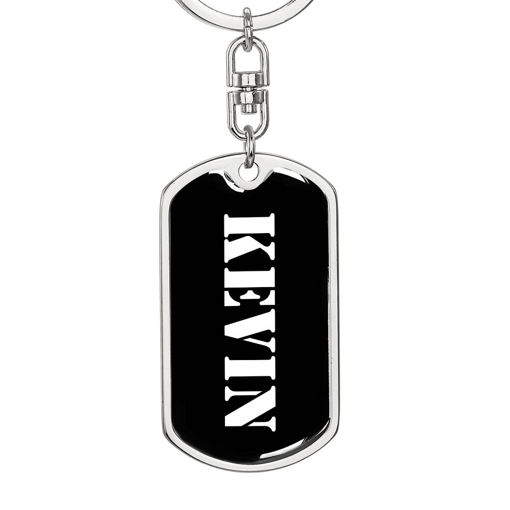 Kevin v2 - Luxury Dog Tag Keychain