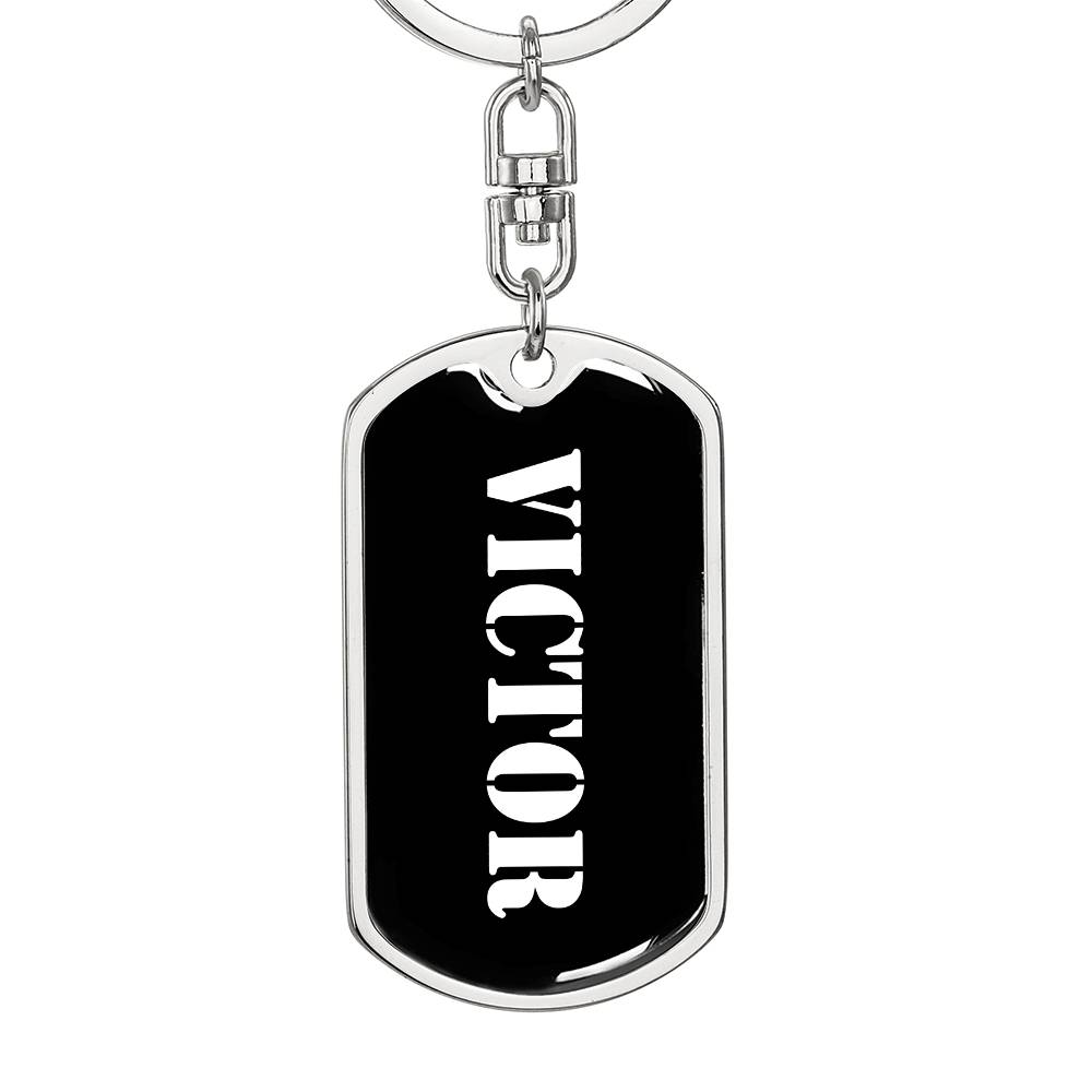 Victor v2 - Luxury Dog Tag Keychain