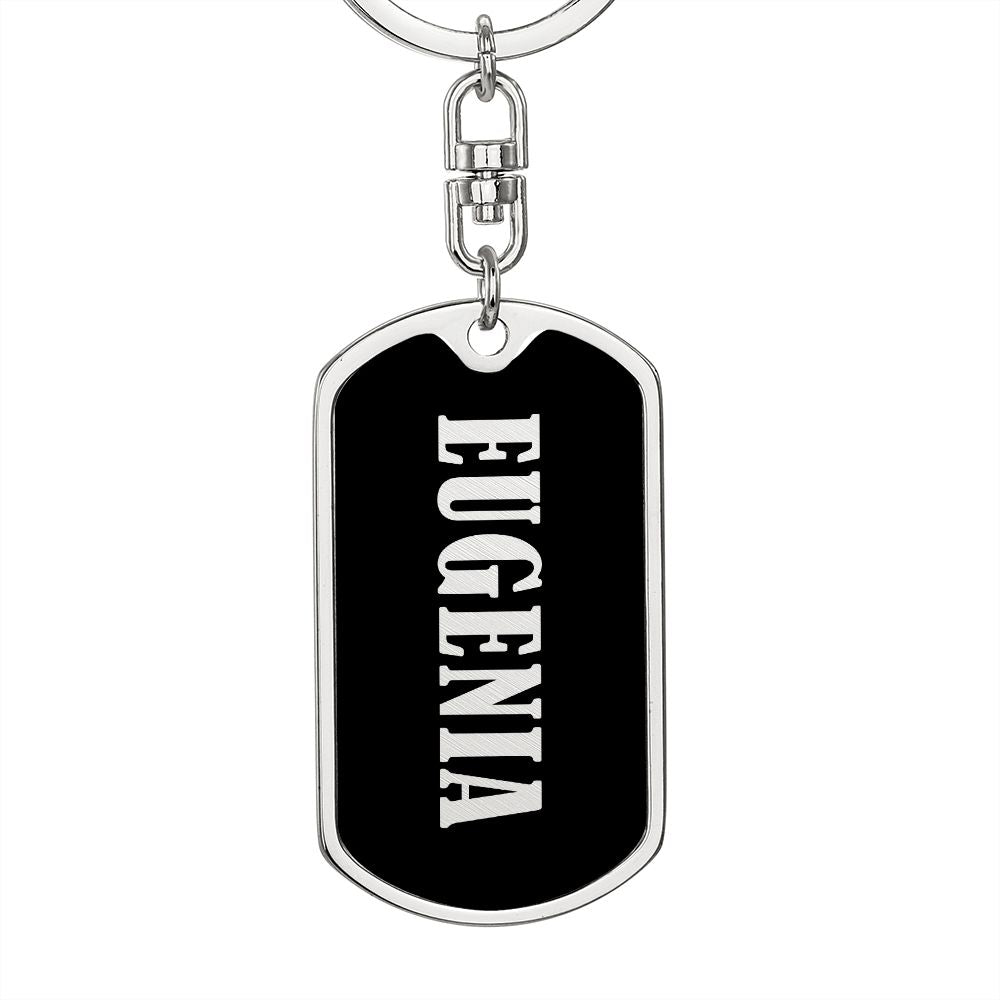Eugenia v02 - Luxury Dog Tag Keychain